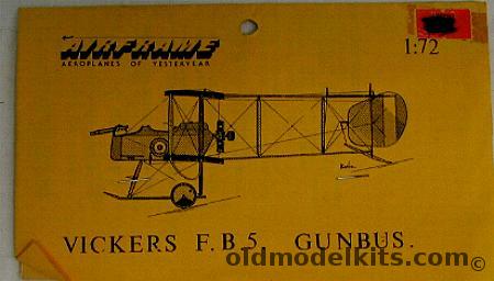Airframe 1/72 Vickers F.B.5 Gunbus - (FB-5) plastic model kit